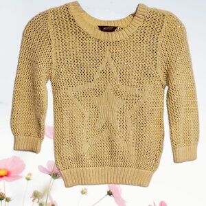 Arizona Jean Co Girl Yellow Knitted Cotton Breathable Full Sleeve Top Size 6/7